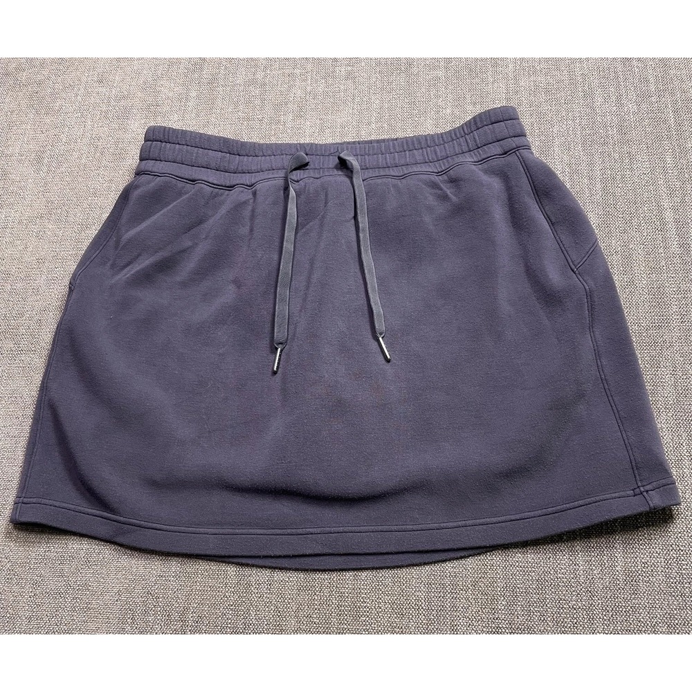 Spanx AirEssentials Skort Womens Large Purple Drawstring Athletic Workout Tennis